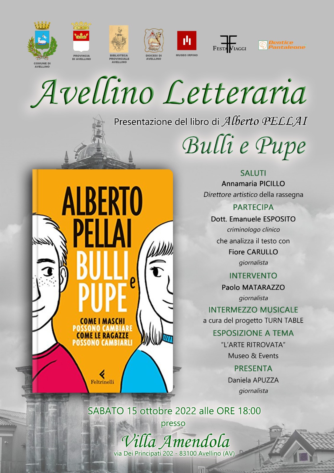 Bulli e Pupe” di Alberto Pellai ad Avellino Letteraria